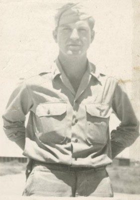 Photo of Fred Bean in military uniform while serving in India during WWII